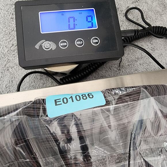 INC Shirt Mens S Brown Black Striped Stretch Slim Fit Button Down Long Sleeves - Picture 8 of 8